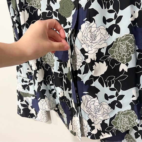 Equipment Daphne Button Down Blouse In Cool Breeze Multi - Picture 5 of 10